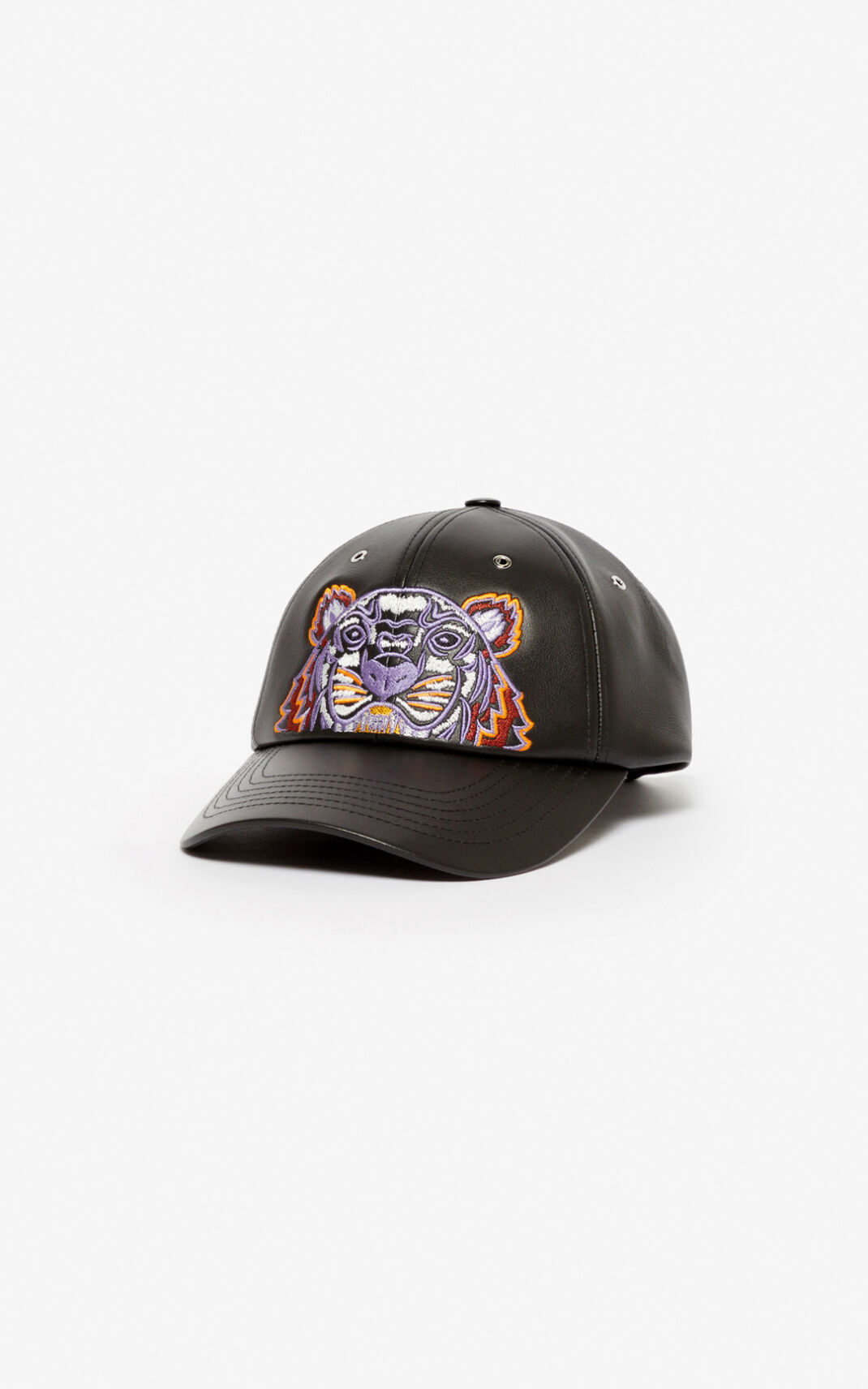 Boné Kenzo Tiger Couro Masculino - Pretas | 684HTIYOB